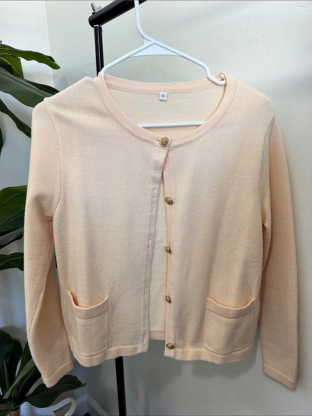 Pink Cardigan Size Small Like New